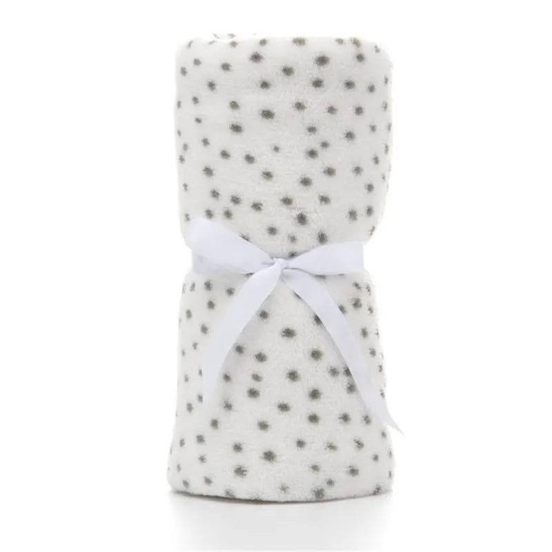 Home Pet Blankets Dog Blanket Quilt Super Soft Warm Coral Fleece - White