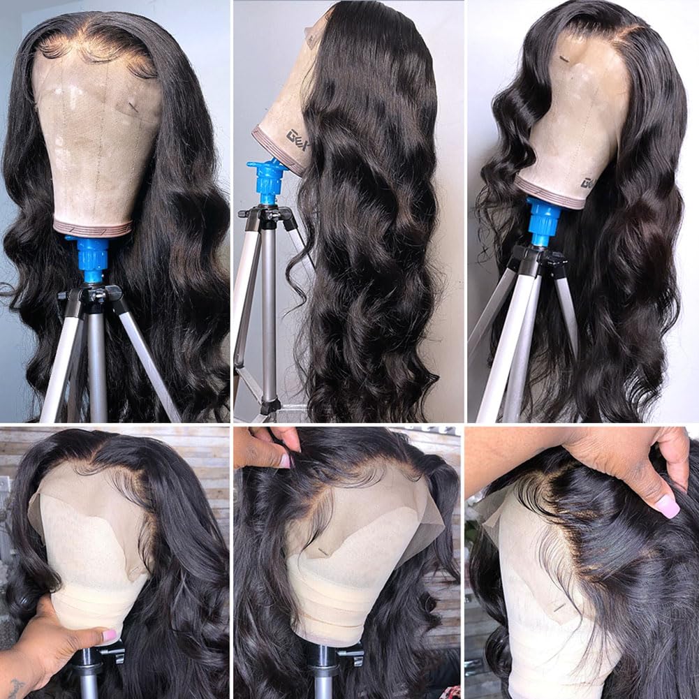 13x6 Lace Front Human Hair Wig Natural Color, Body Wave, Density
