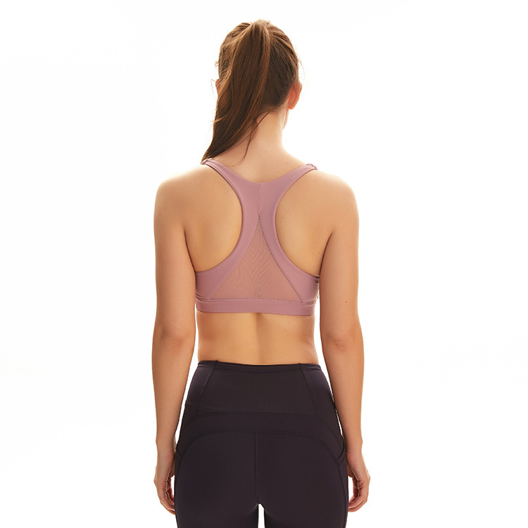 Title 2, Mesh stitching sexy back sports bra