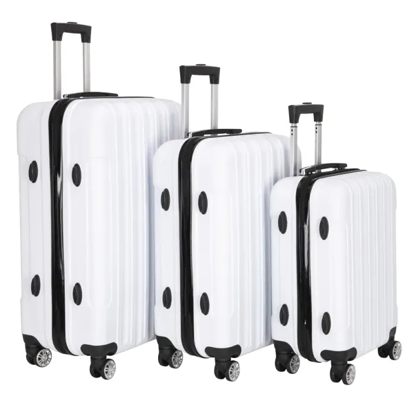3-in-1 Multifunctional Large Capacity Traveling Storage Suitcase White - Image 4