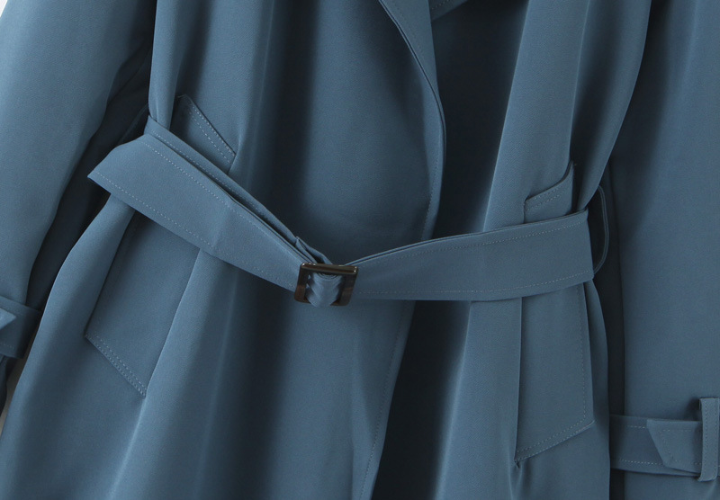 Temperament Windbreaker Jacket With Loose Belt