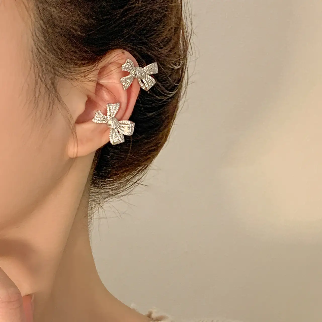 Women's Bowknot Ear Cuffs Without Pierced Ears