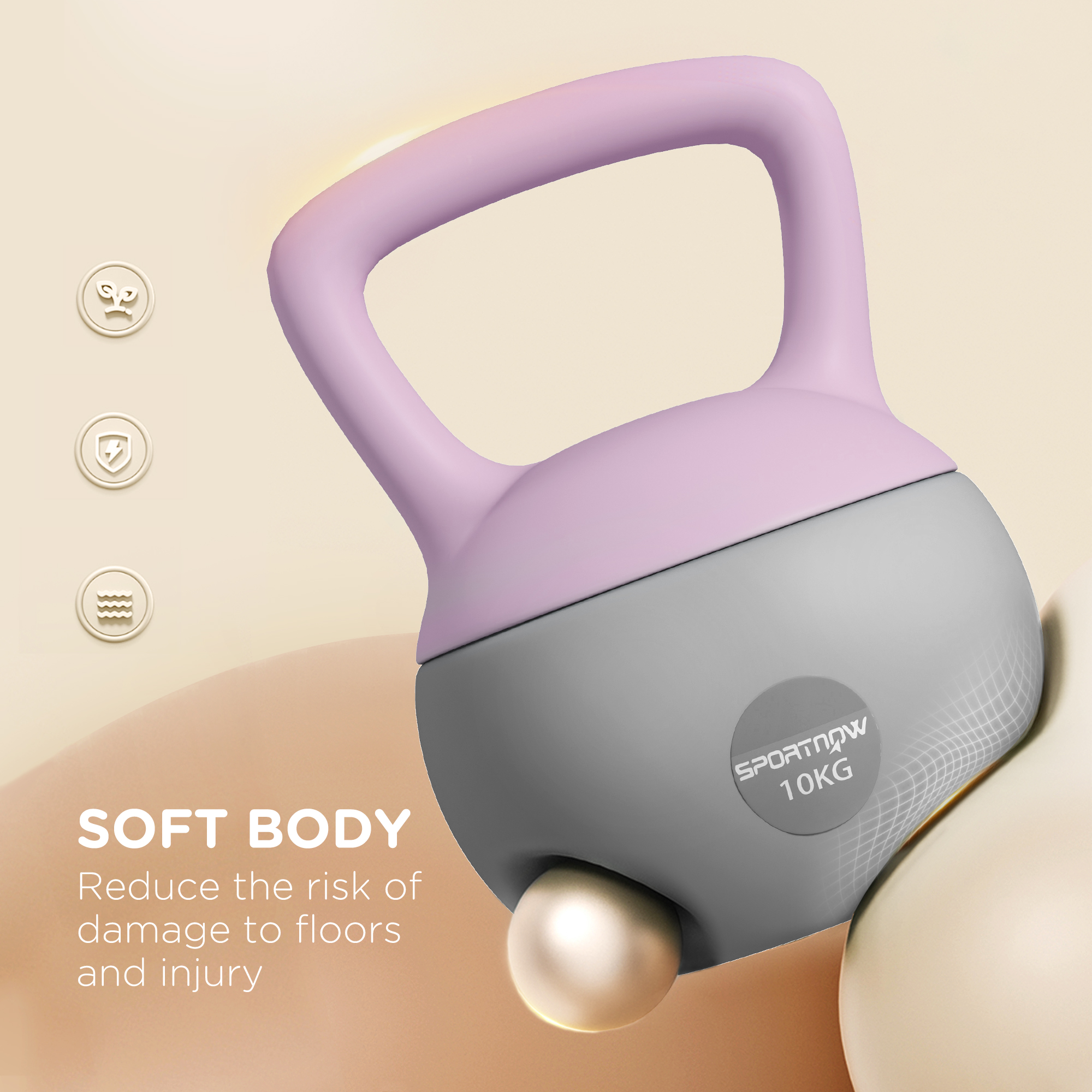 10kg Soft Kettlebell With Anti Slip Handle, Suitable For Home Gym — image 4