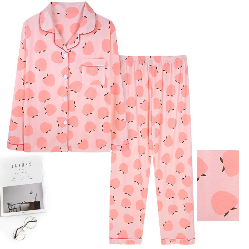 Title 23, Womens Pajamas Long Sleeve Cardigan Lapel Two P...