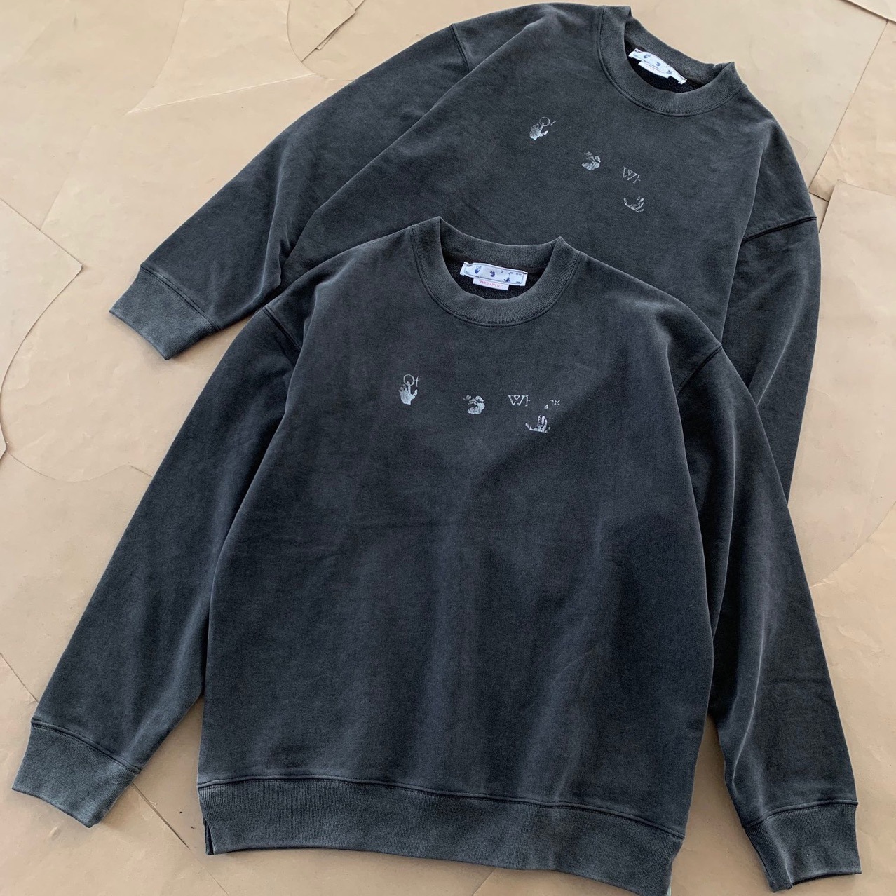 Stone Mill Wash Worn Long Sleeved Sweater