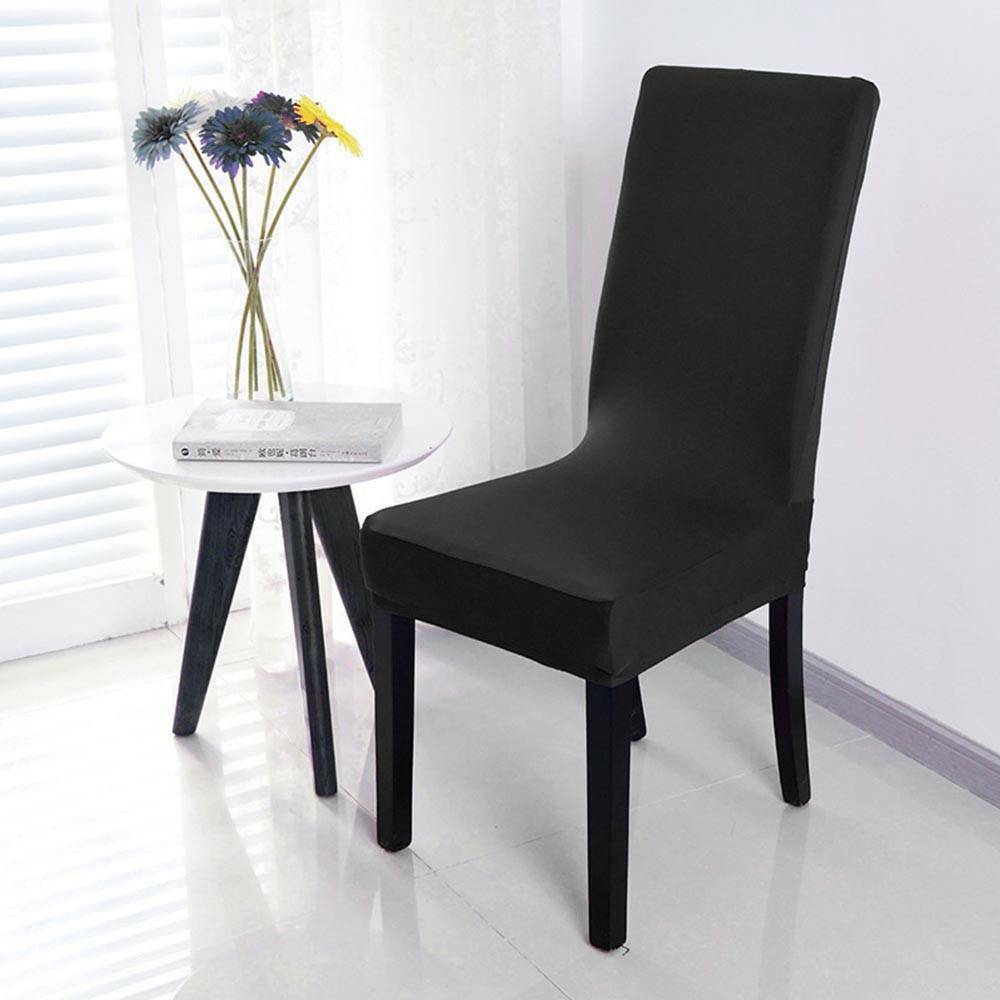 Stretch Dining Chair Covers Slipcover Spandex Wedding Cover 6Pcs Removable