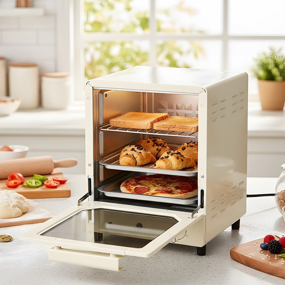 15L 3 Tiers Mini Oven Kitchen Electric Toaster Grill Portable Baking Cooker — image 8