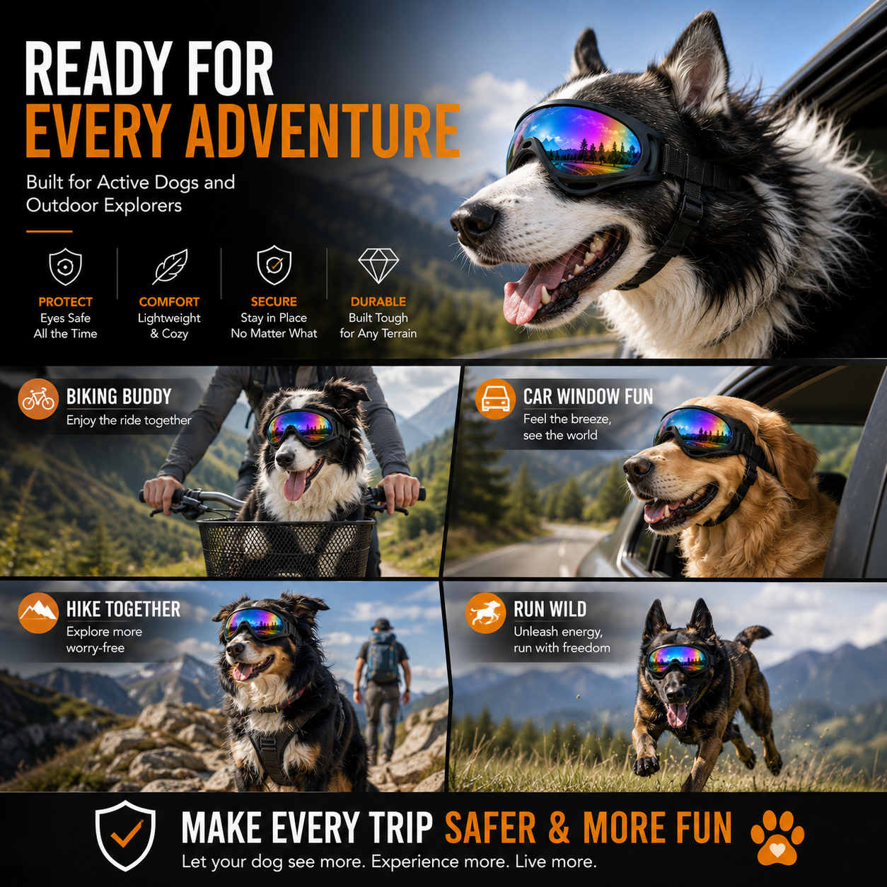Dog Goggles For Medium & Large Dogs thumbnail 6