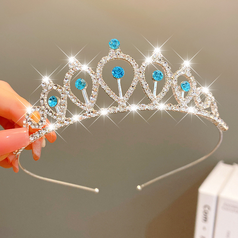 Sweet Fashion Jewelry Hair Accessories Multicolor Pearl Crown Banquet Birthday Fashion Princess Headband Girl Kawaii Crown Crown Headband Headgear Headgear Crystal  Wedding Party Hair Accessories — foto 8