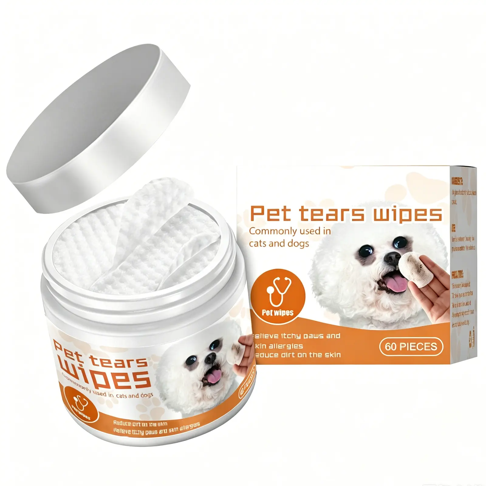 Pet Tear Stain Wipes
