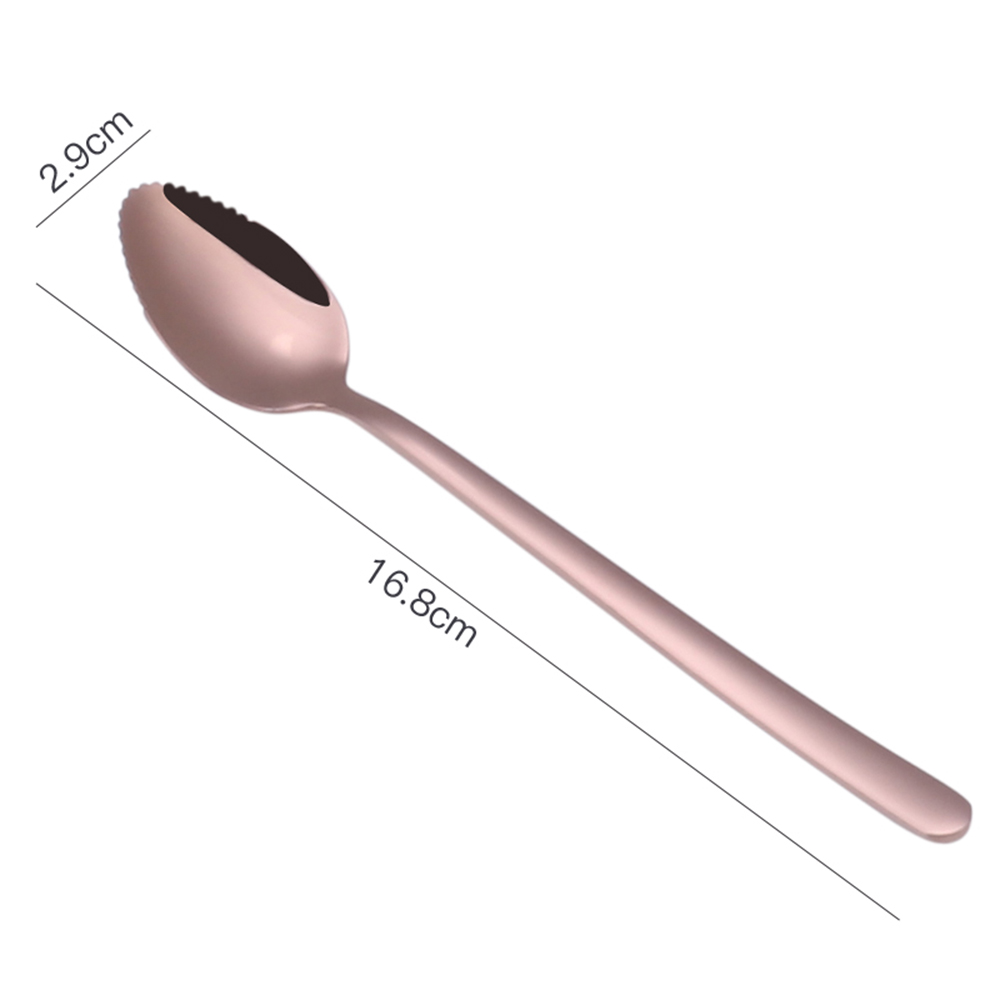 Title 7, 304 stainless steel titanium-plated fruit scoop