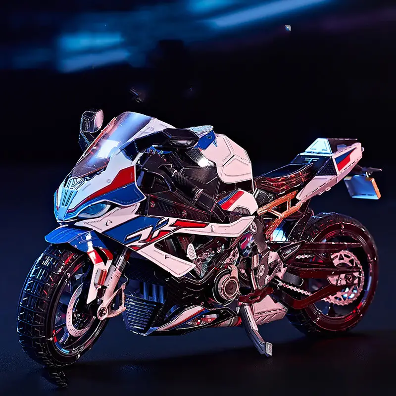 3D Metal Puzzle Motorcycle Pressure Relief Toy