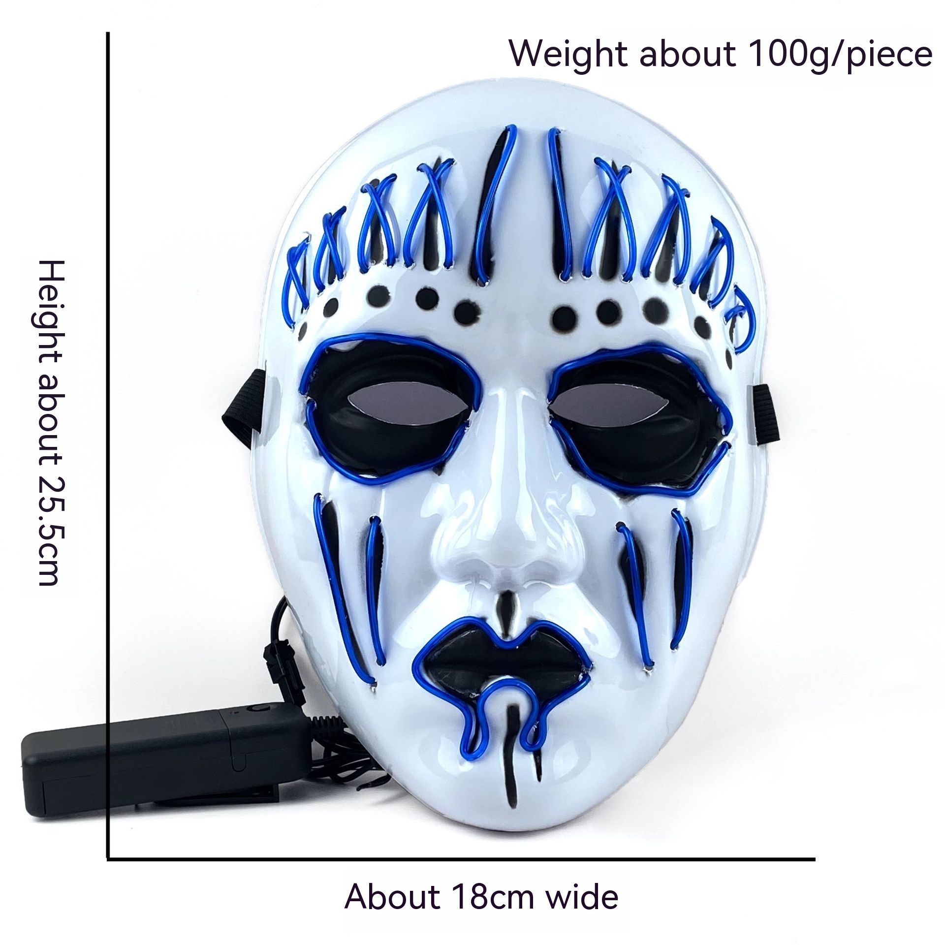 EL Cold Light Mask For Halloween Performance — foto 5