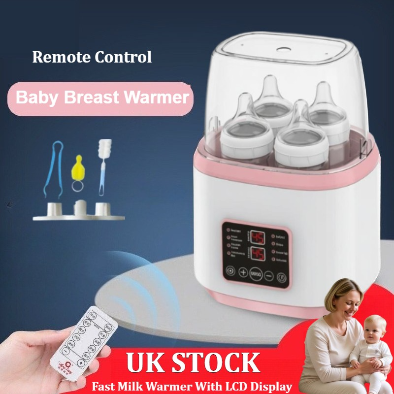 Baby Bottle Warmer Remote Control Steriliser Fast Milk With LCD Display