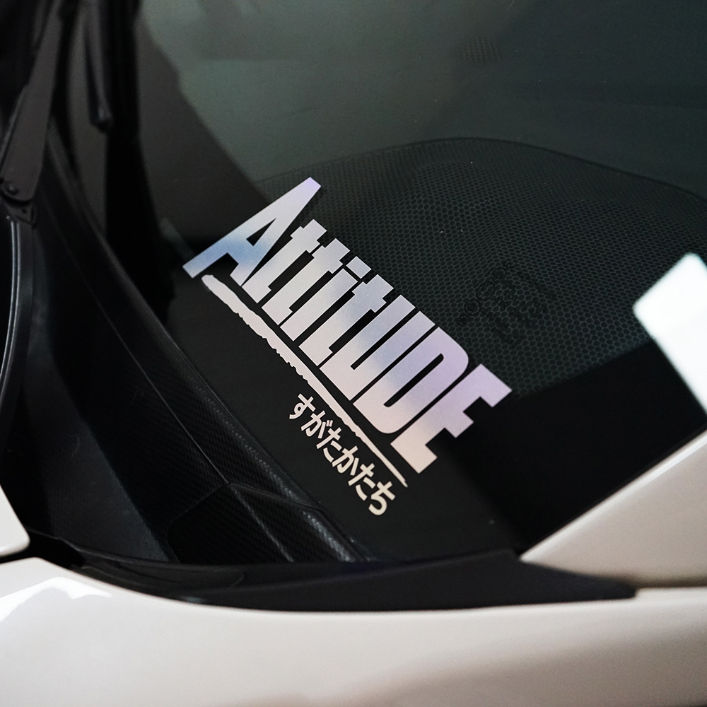 Personality JDM Play Car Attitude Body Window Car Decoration Reflective Stickers Waterproof — foto 4