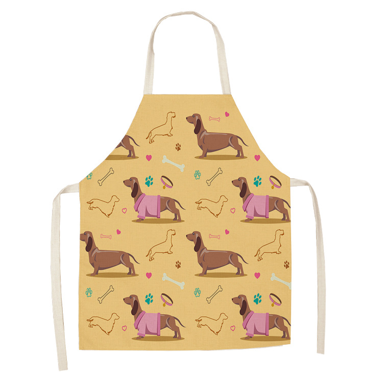 Title 5, Cotton linen cartoon dog apron