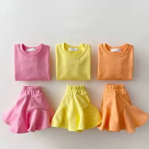 Fashionable Clothing Suit Baby Leisure Children's Candy Color