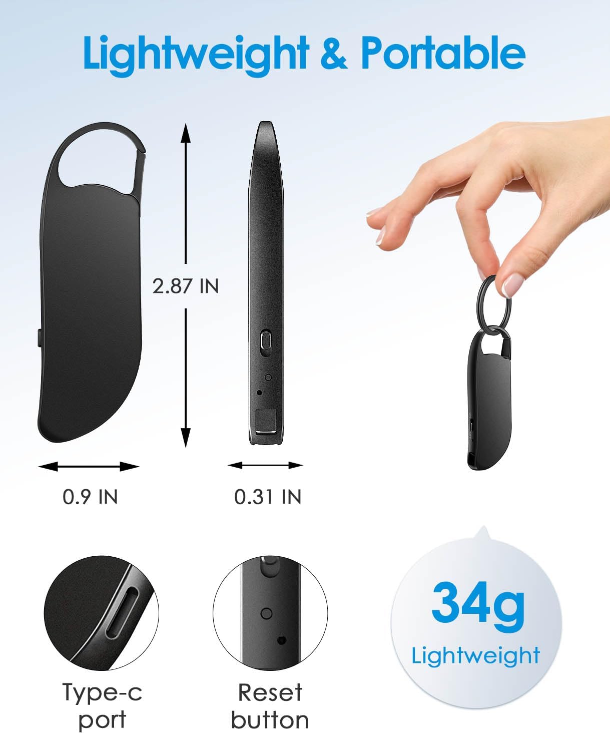 Digital Voice Recorder, 64GB Voice Activated Recorder With Noise Reduction For Work, Lectures, Meetings, Interviews
