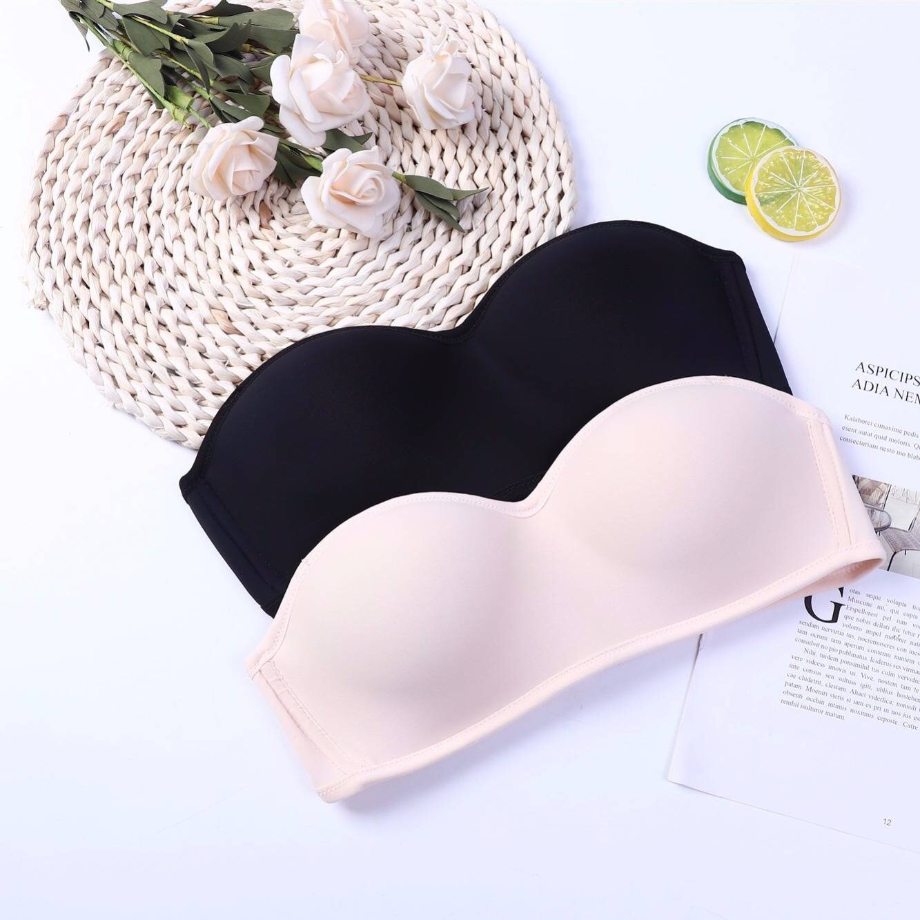 Title 8, Gathered non-slip lingerie bra