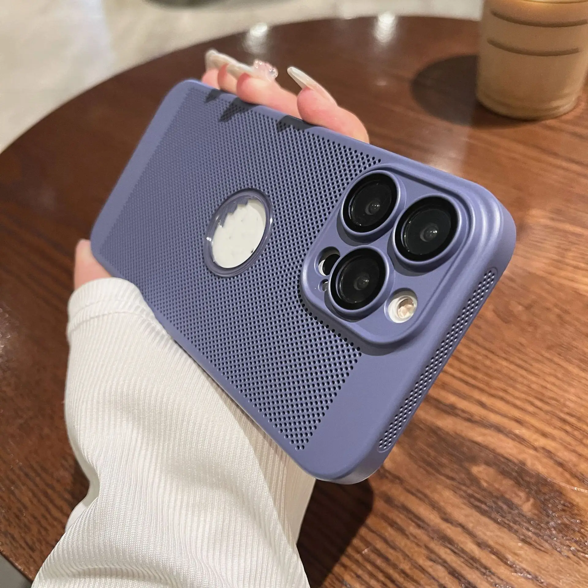 Creative Hollowed Out And Labeled Phone Case