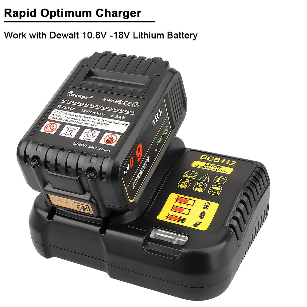 Battery Charger Replace For  DCB112 10.8V-18V DCB182 DCB200 DCB184 DCB180 — foto 2