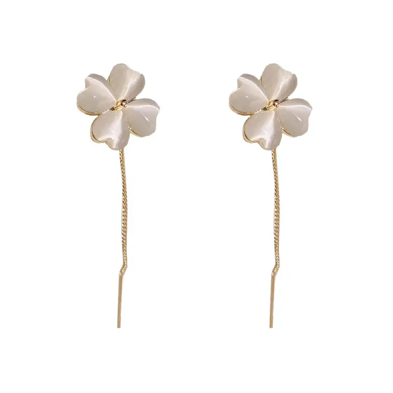 Opal Small Flower Long Tassel Ear Line