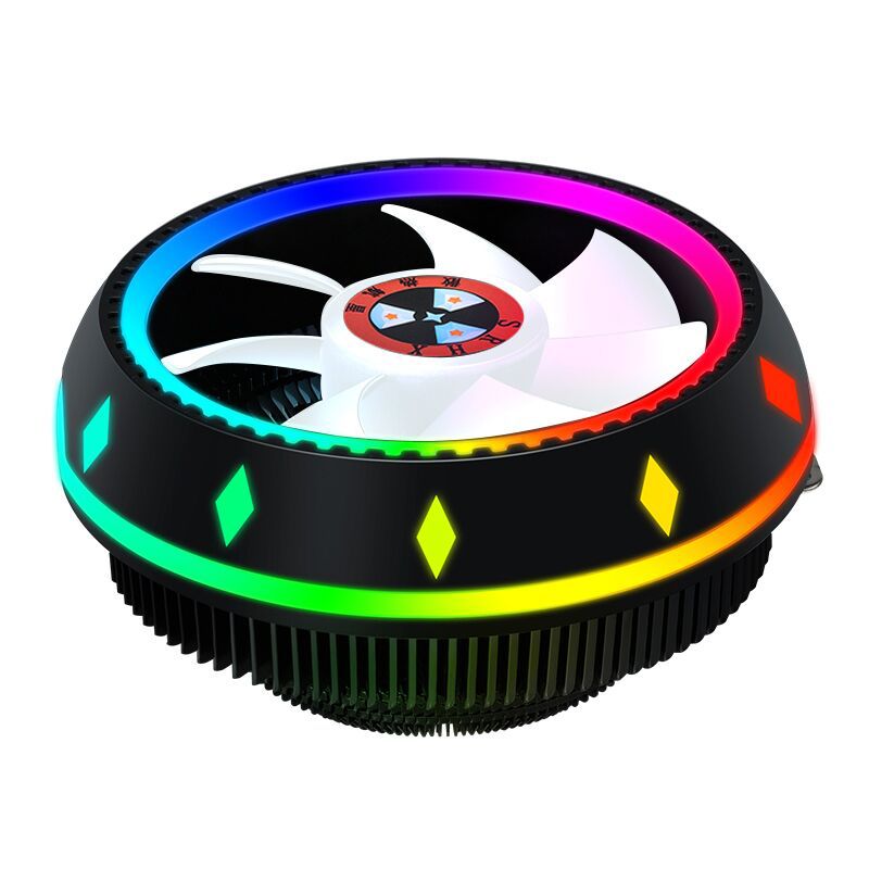 Silent RGB LED Air CPU Cooler Fan Desktop Computer Heatsink Radiato Colorful Cooling For 115X AMD — foto 3