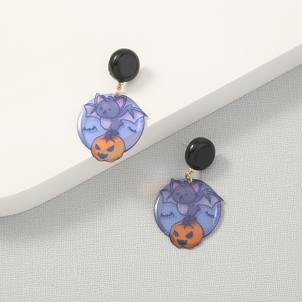 Simple Geometric Personality Halloween Earrings