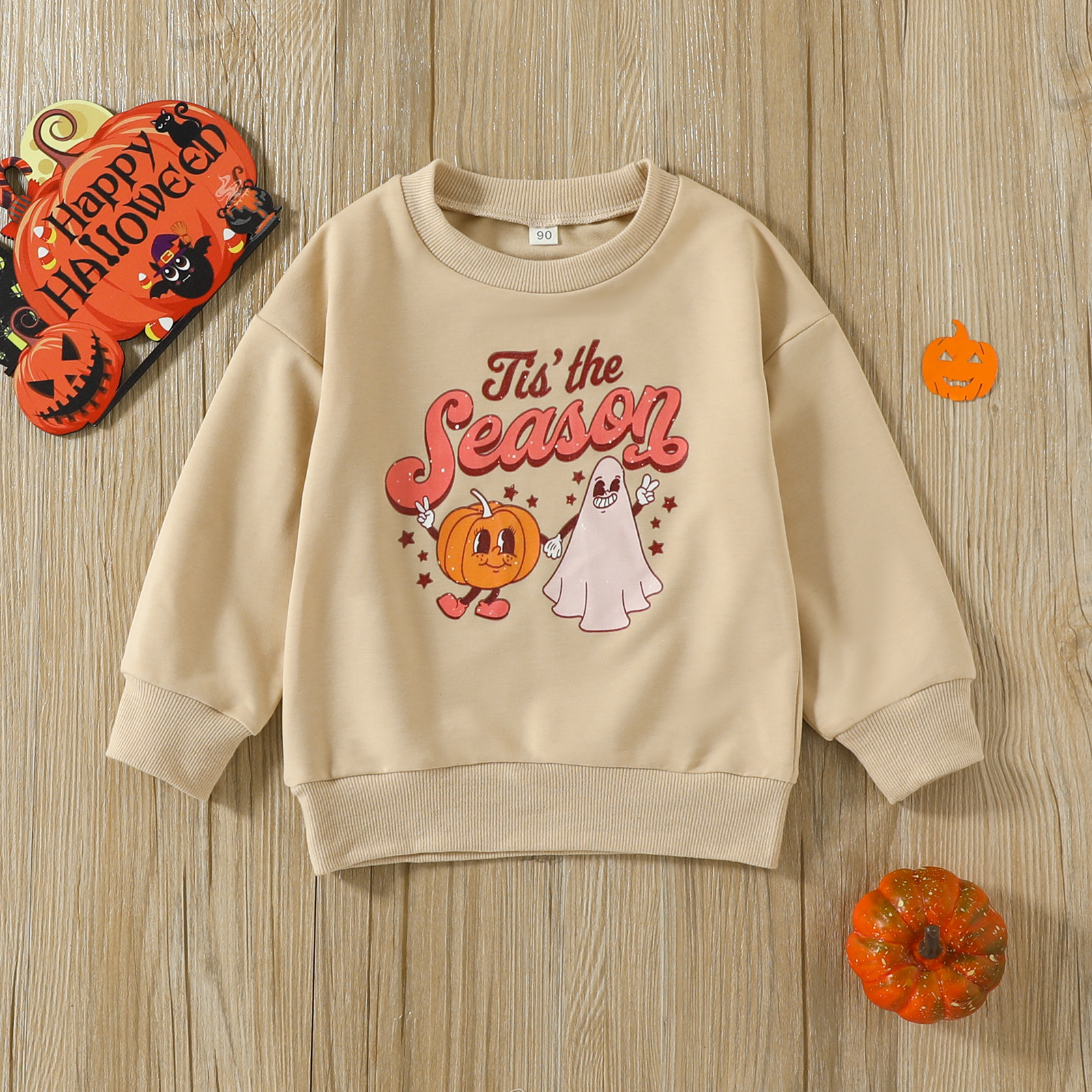 Children’s Halloween Cartoon Print Sweatshirt