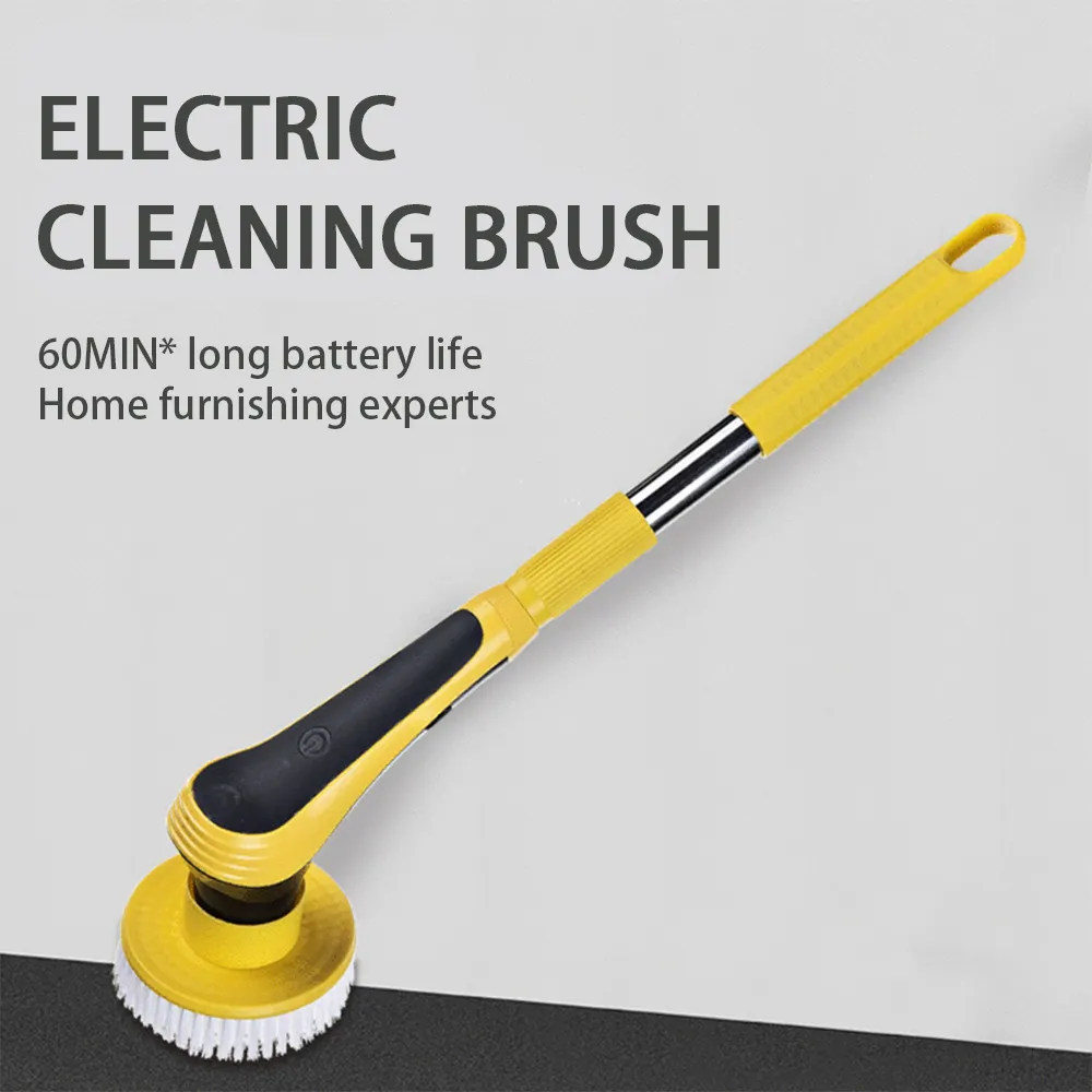 Cleaning Brush Bathroom Floor Electric Wireless Adjustable