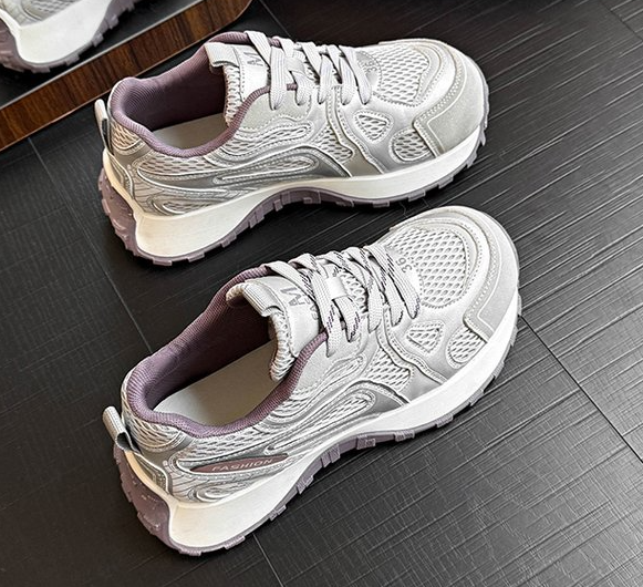 Women's Thick Bottom Elevated Dad Shoes, New 2026 Spring Style, Mesh Breathable... 6