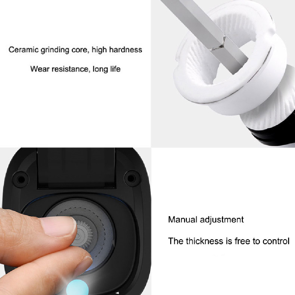 Electric Ceramic Pepper Grinder – One-Handed Spice Mill