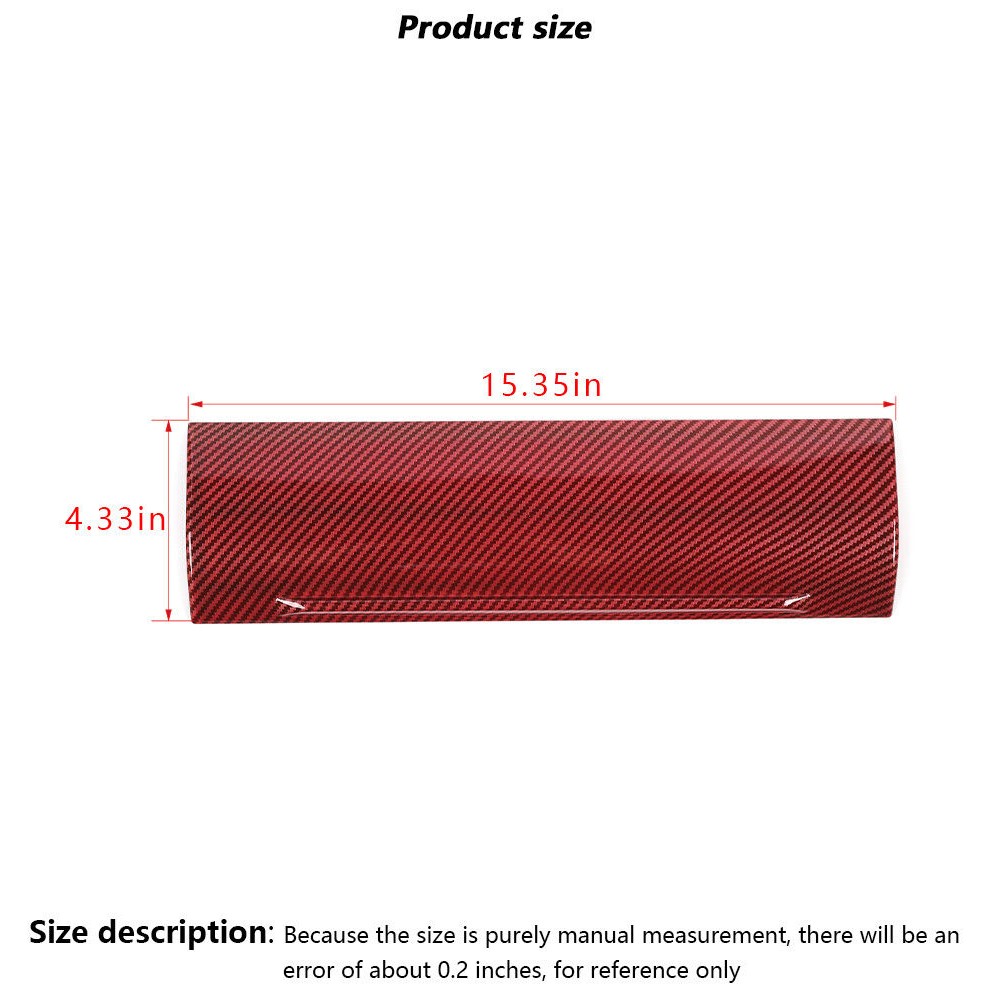 Co-pilot Dashboard Panel Trim Cover F150 - Red Carbon Fiber — foto 6
