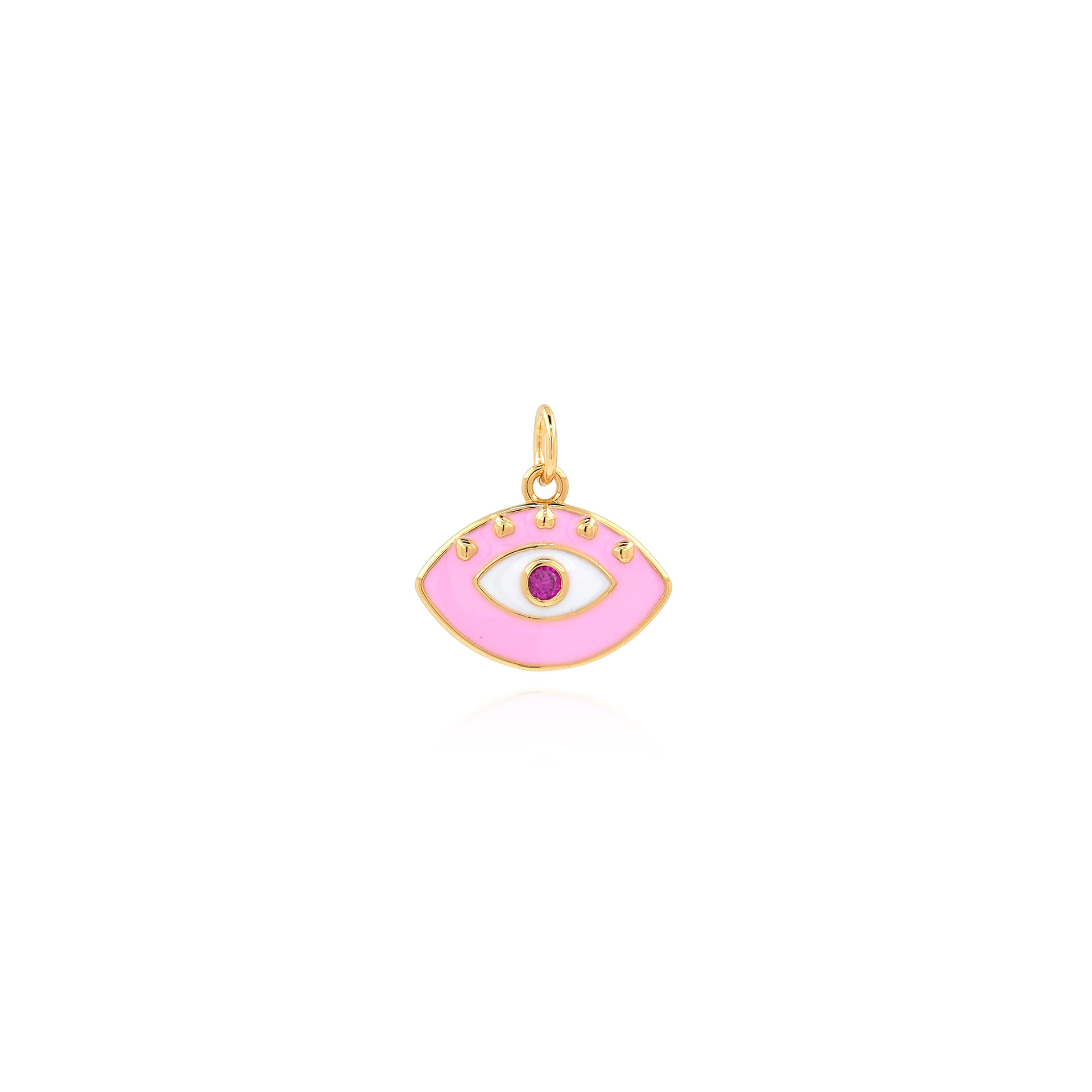 Title 14, 18K Copper Plated Oil Dropping Eye Pendant – A ...