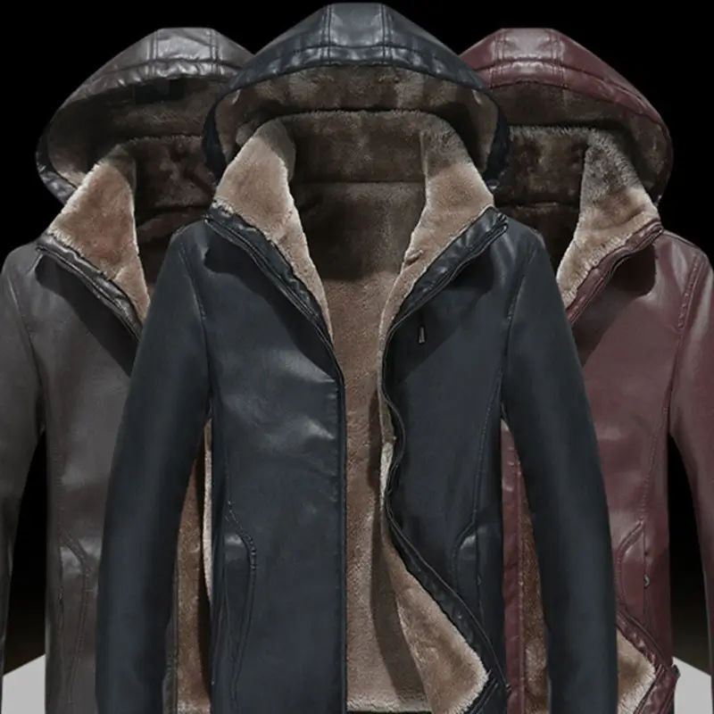 Men's Fashion Casual Zipper Slit Pocket Hooded