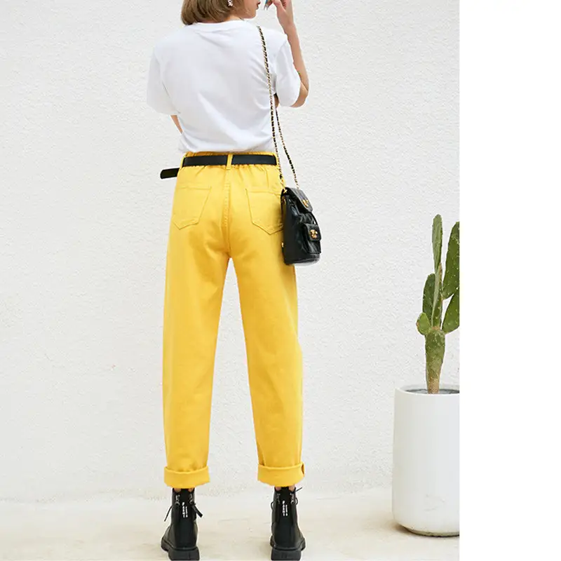 New Harlan Women's Casual Loose And Thin Elastic Pencil Trousers