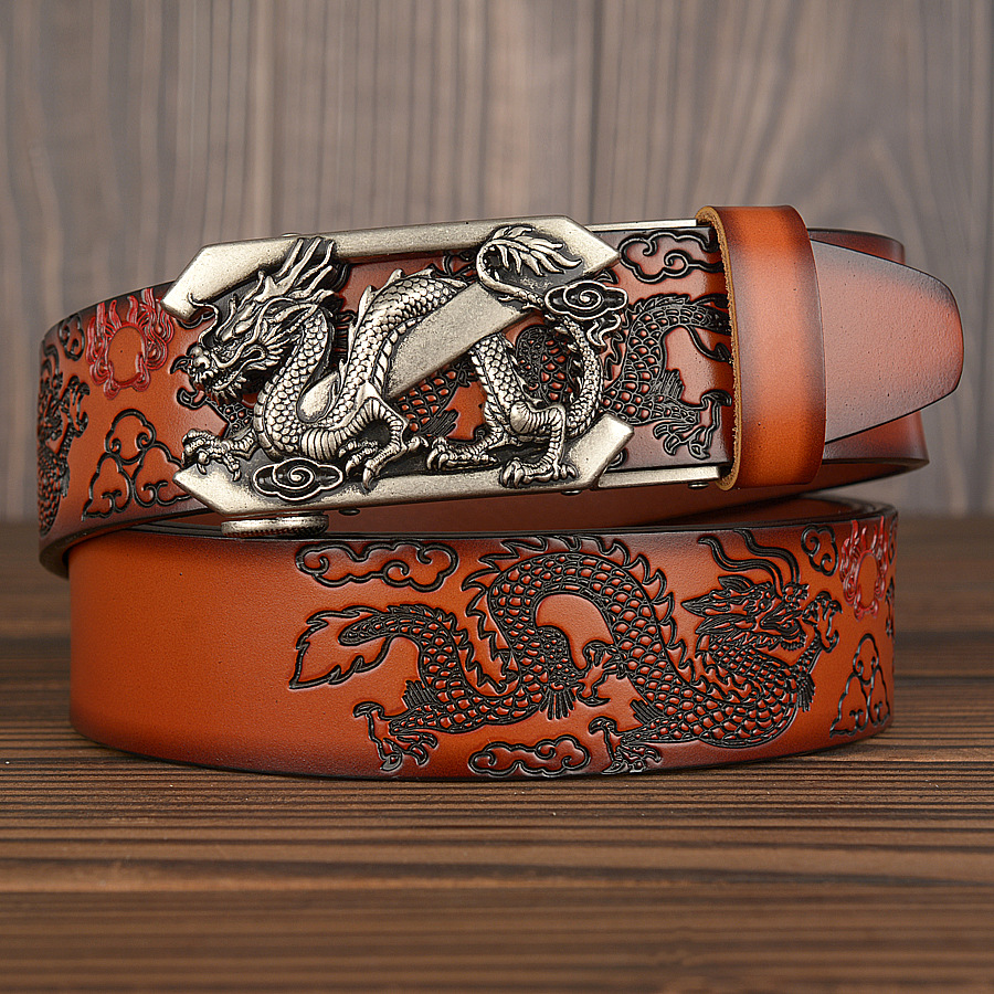 Title 7, Ceinture pour hommes Ssangyong Play Bead Carved