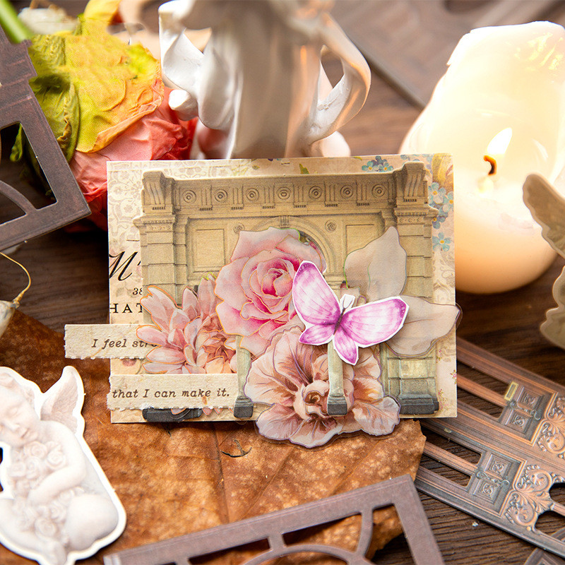 Twilight Courtyard Series Hollow Hand Ledger Decoration Materials - Image 7