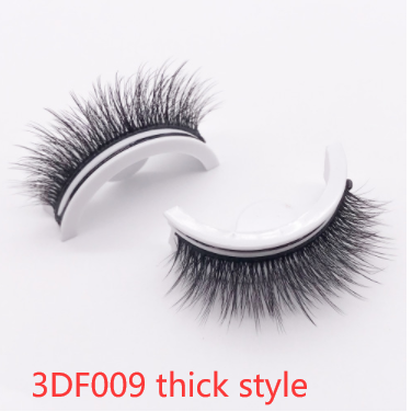 Reusable 3D Mink Lashes Natural False Eyelashes Self Adhesive Fake Glue Free Mak