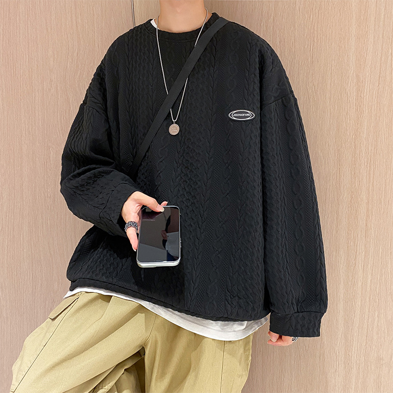 Men's Loose Trendy All Match Twist Sweater