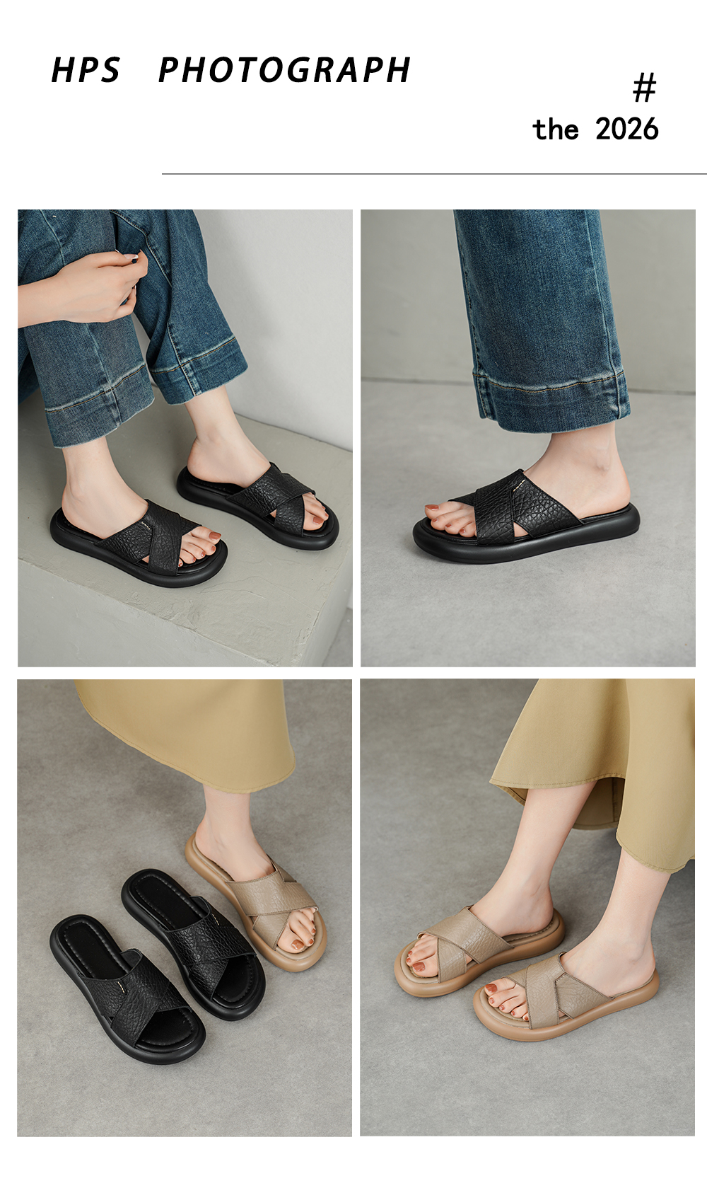 Handmade Sheepskin Slide Sandals Black – Sarah Express