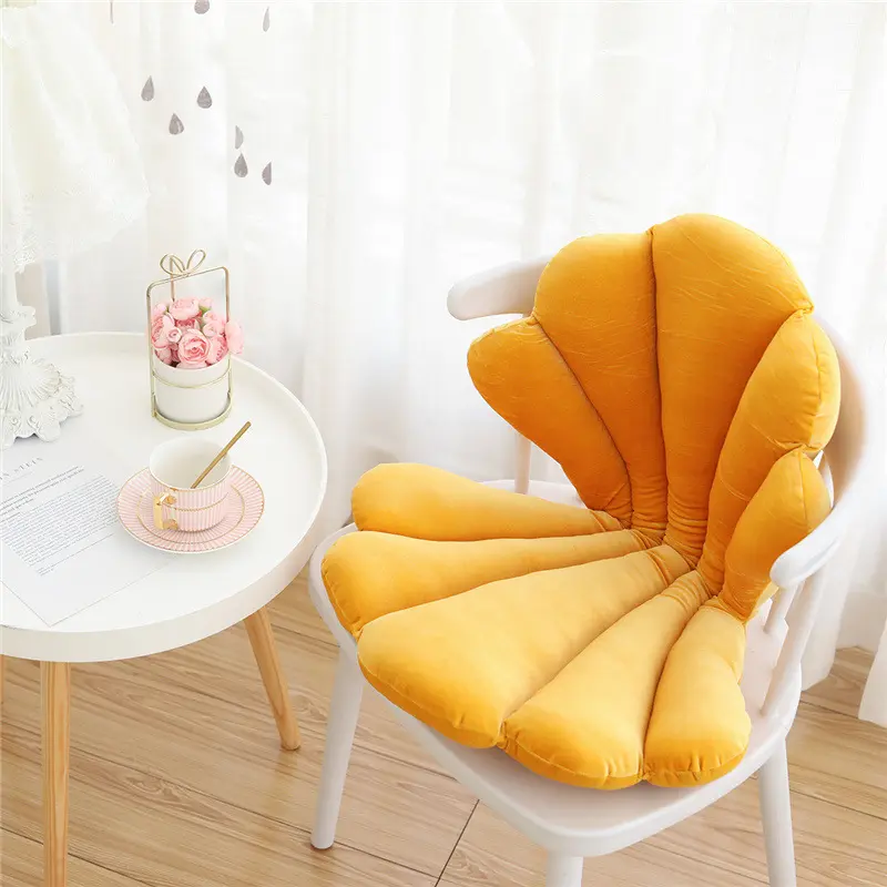 Luxurious Velvet Seal Shell Chair Cushion Unqiue