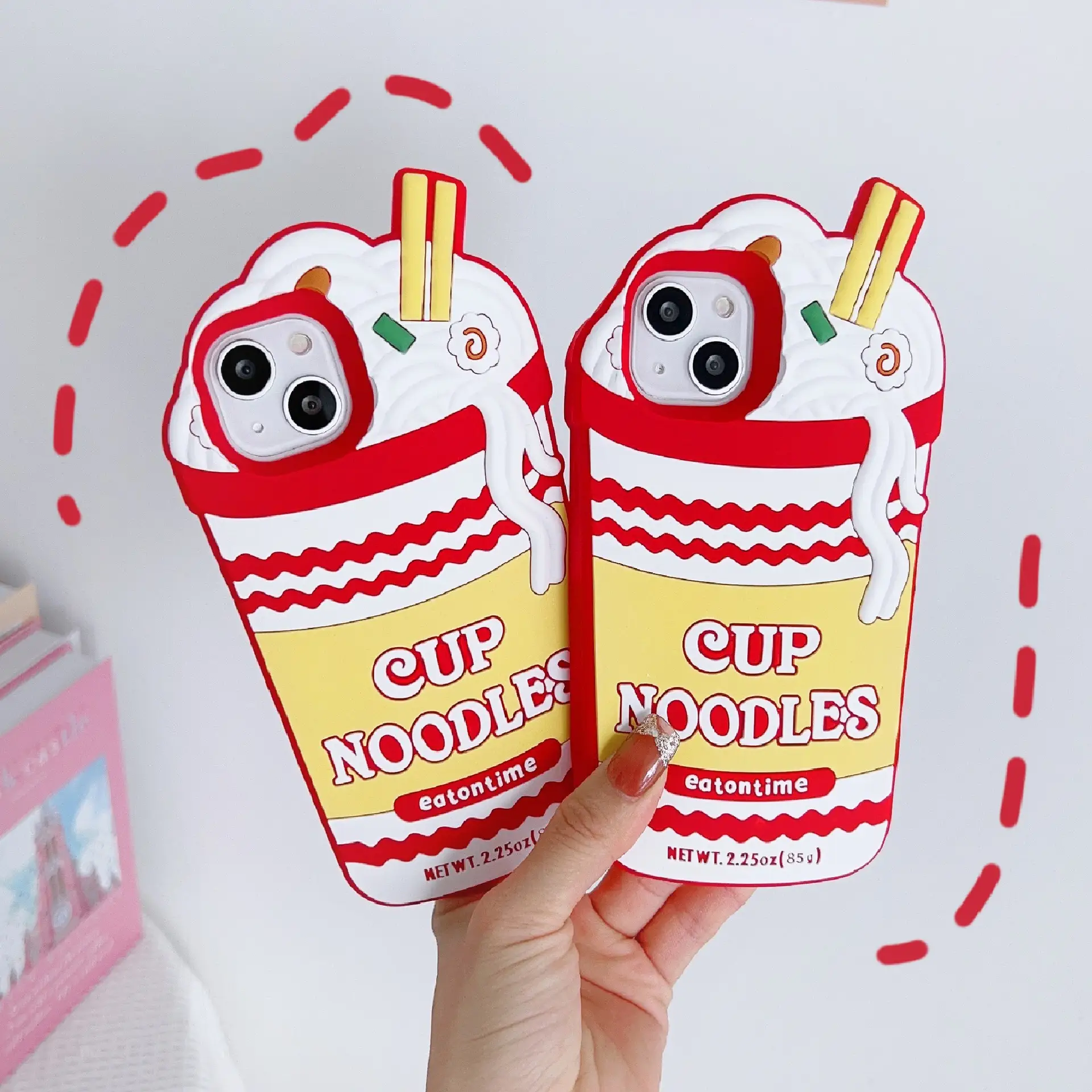 Creative Instant Noodles Silicone Phone Case
