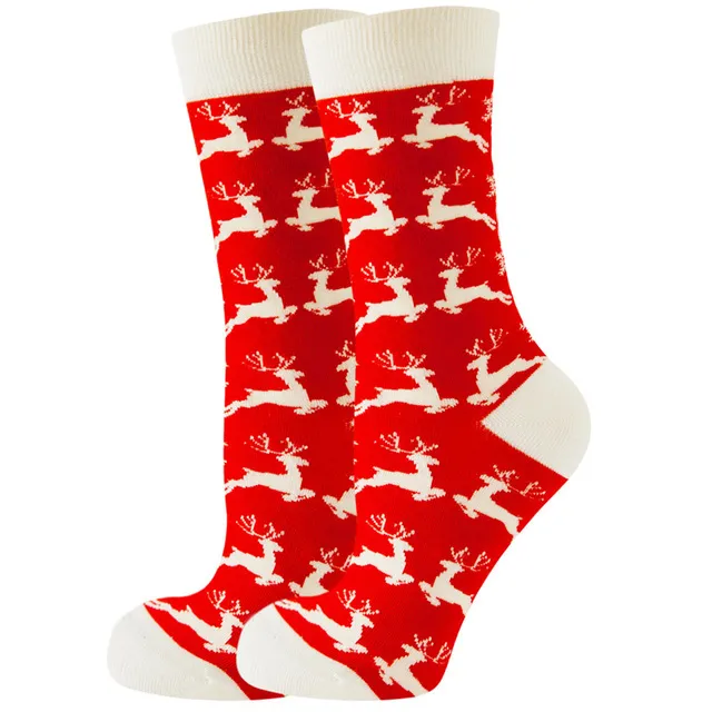 Christmas Santa Claus Women's Socks Elk Tide 5Color - Shop at LoveMi