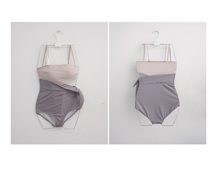 One Piece Swimsuit Women’s Leaky Waist Tie