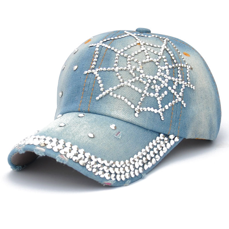 Spider Web Rhinestone Hot Rhinestone Fashion Cap