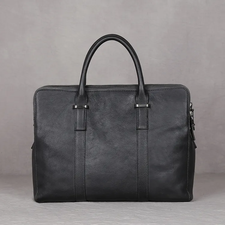Vintage Vegetable Tanned Leather Men's First Layer