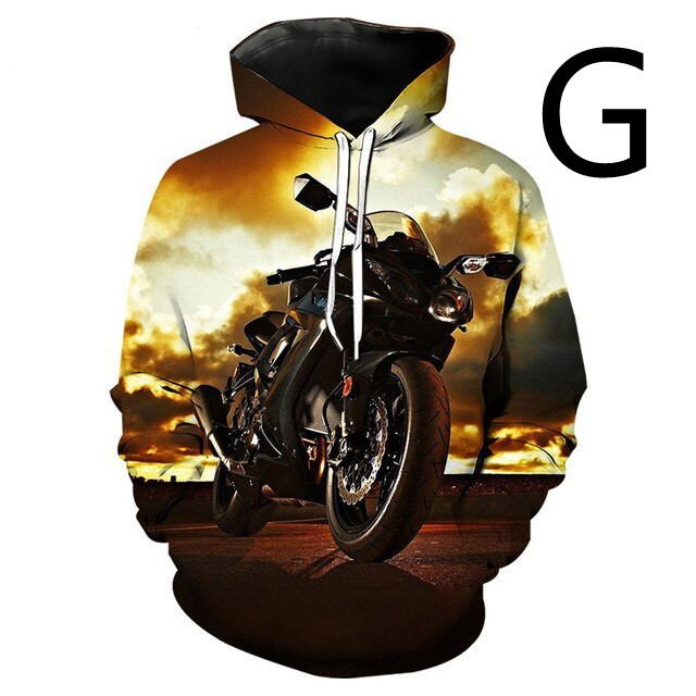 3D Printed Pullover Hooded Men's Sweater