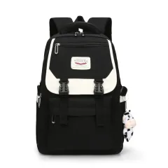 Cute Casual School Bag For Girls With Shoulders - Black - View 1