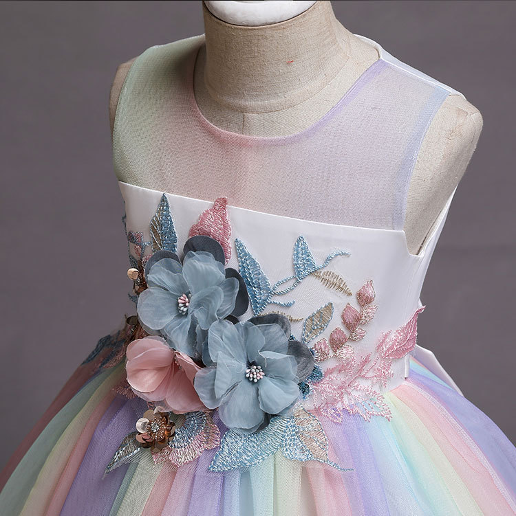 Girls' One Year Old 61 Performance Costume Flower Girl Dress — foto 8